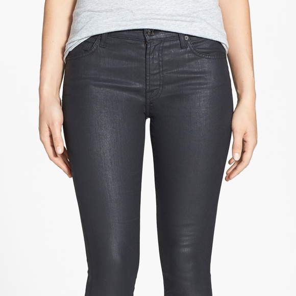 7 For All Mankind Denim - 7 for All Mankind Coated Skinny Jeans